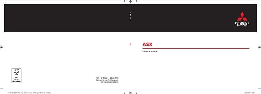 2024 Mitsubishi RVR/ASX Owner’s Manual Image