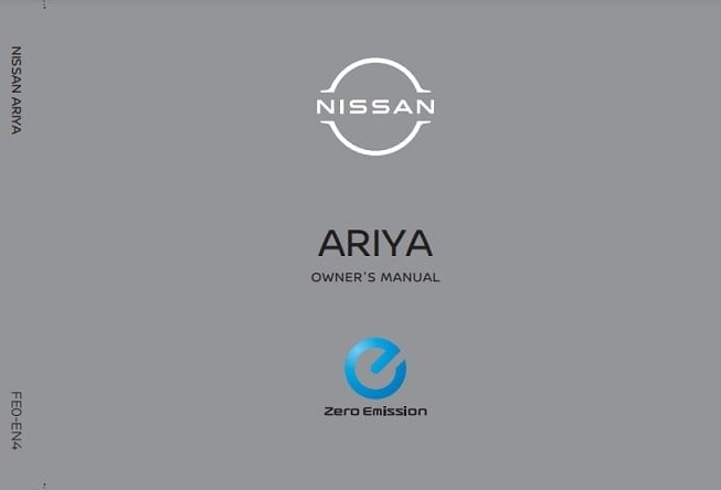 2024 Nissan Ariya Owner’s Manual Image