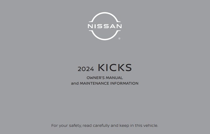 2024 Nissan Kicks Owner’s Manual Image