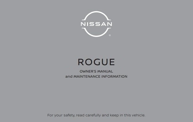 2024 Nissan Rogue Owner’s Manual Image
