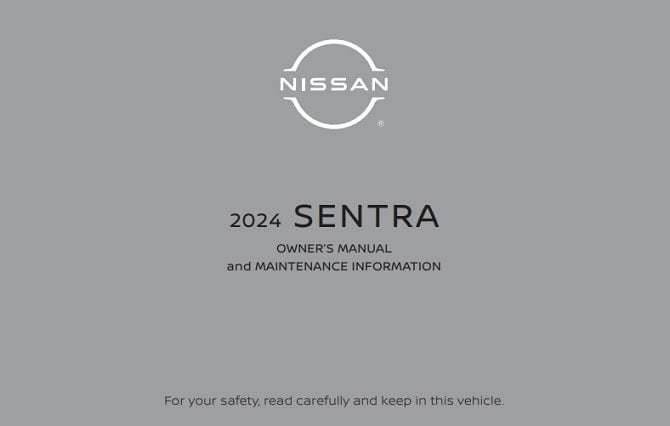 2024 Nissan Sentra Owner’s Manual Image