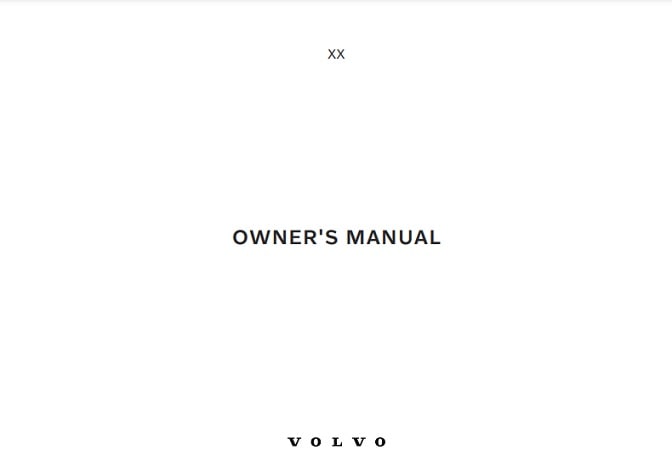 2024 Volvo XC60 Owner’s Manual Image