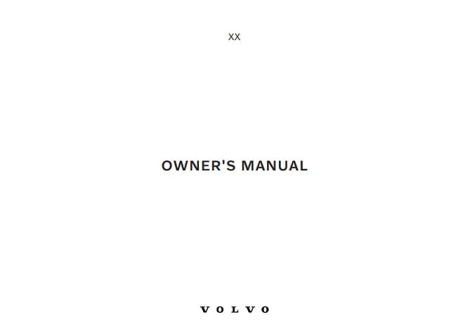 2024 Volvo XC90 Owner’s Manual Image