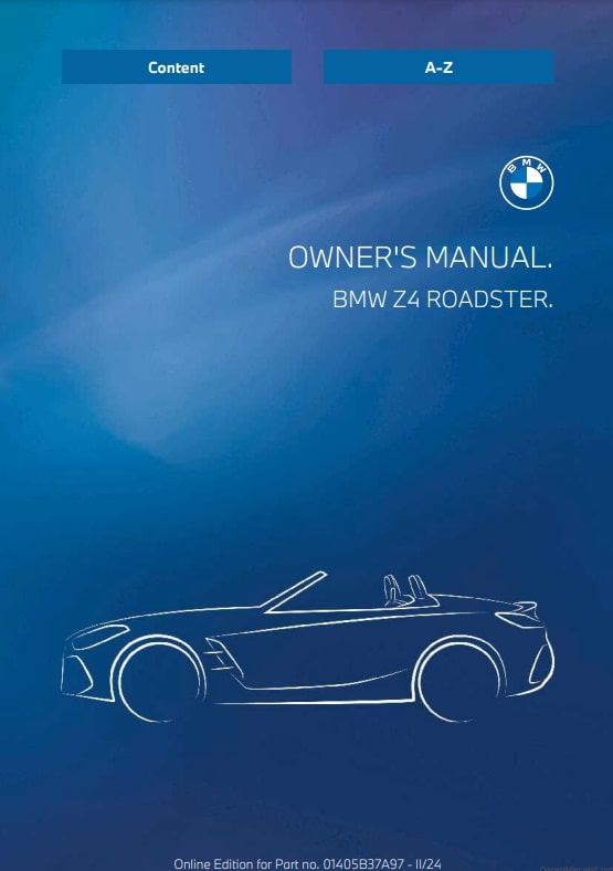 2025 BMW Z4 Owner’s Manual Image