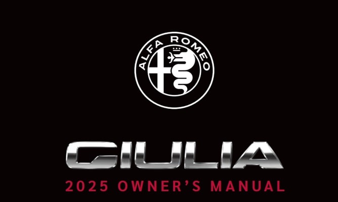 2025 Alfa Romeo Giulia Owner’s Manual Image