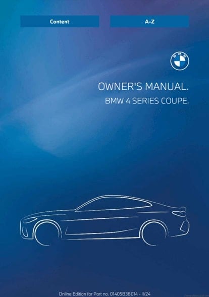 2025 BMW 4 Series Owner’s Manual Image