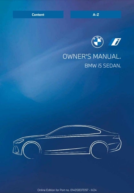 2025 BMW i5 Owner’s Manual Image