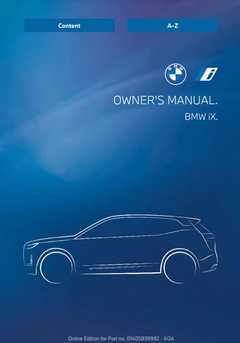 2025 BMW iX Owner’s Manual Image