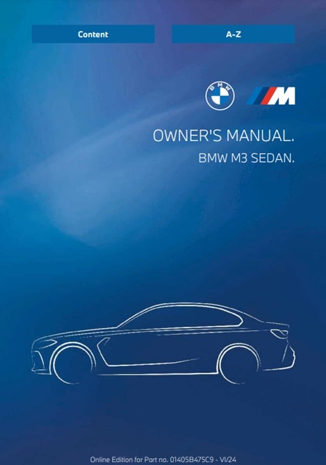 2025 BMW M3 Owner’s Manual Image