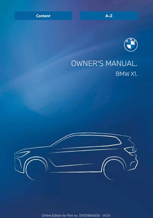 2025 BMW X1 Owner’s Manual Image