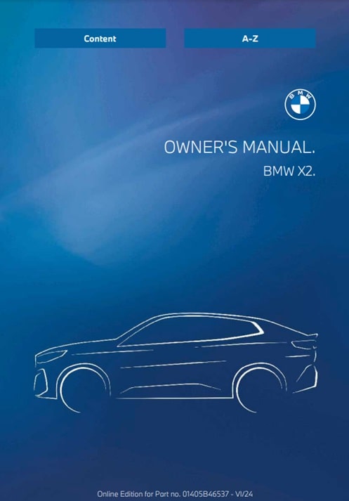 2025 BMW X2 Owner’s Manual Image