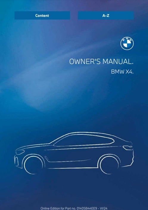 2025 BMW X4 Owner’s Manual Image