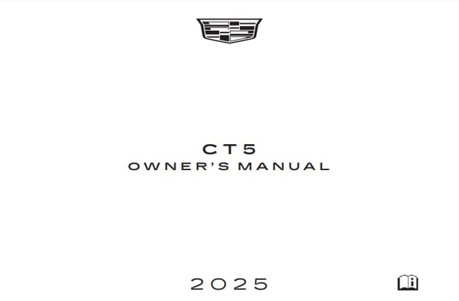 2025 Cadillac CT5 Owner’s Manual Image