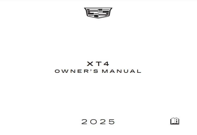 2025 Cadillac XT4 Owner’s Manual Image