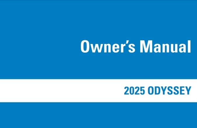 2025 Honda Odyssey Owner’s Manual Image