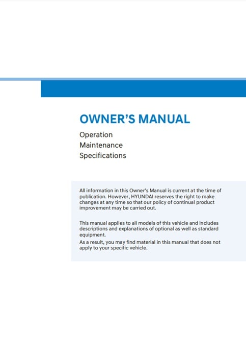 2025 Hyundai Ioniq 5 Owner’s Manual Image