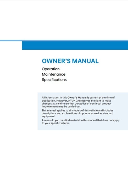 2025 Hyundai Ioniq 6 Owner’s Manual Image