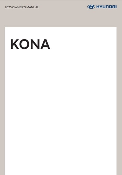 2025 Hyundai Kona Owner’s Manual Image