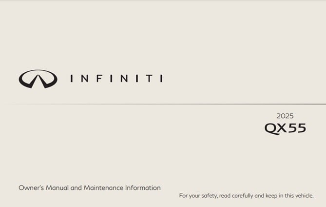 2025 Infiniti QX55 Owner’s Manual Image