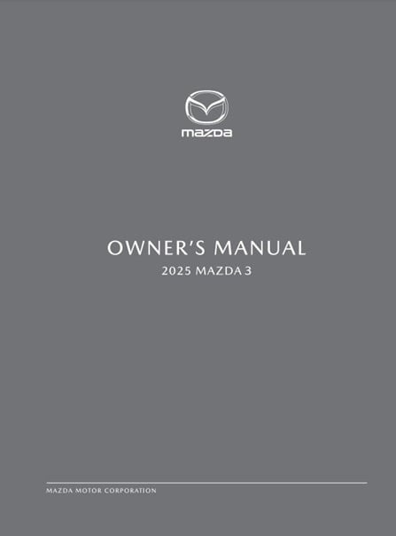 2025 Mazda 3 Owner’s Manual Image