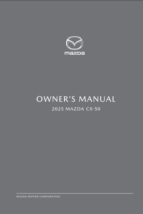 2025 Mazda CX-50 Owner’s Manual Image