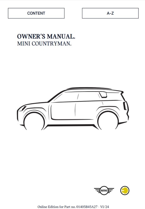 2025 Mini Countryman SE Owner’s Manual Image