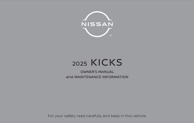 2025 Nissan Kicks Owner’s Manual Image