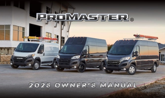 2025 RAM ProMaster Owner’s Manual Image