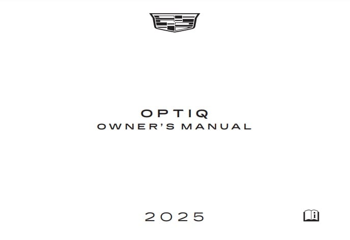 2025 Cadillac Optiq Owner’s Manual Image