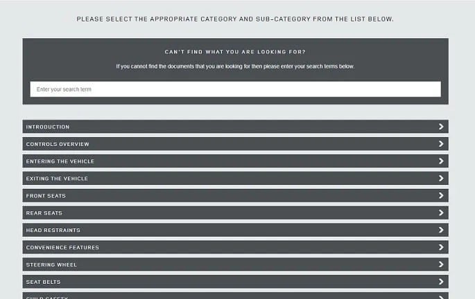 2025 Range Rover Owner’s Manual Image