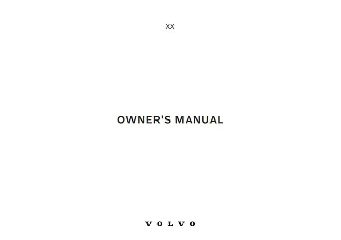 2025 Volvo XC90 Owner’s Manual Image